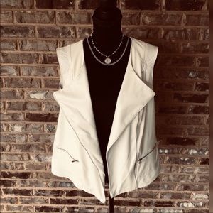 NWT Faux Leather Vest